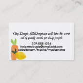 フルーツベジタブルトップスケータリング名刺 名刺 (裏面)