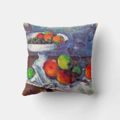 フルーツボウル，ガラスとリンゴ，セザンヌ クッション (裏面)