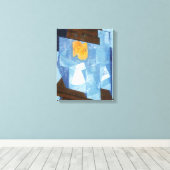 フルーツボウルbyフアン・グリス、ヴィンテージキュービズムはまだ生活 キャンバスプリント (インサイチュ (ウッドフロア))