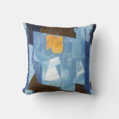 フルーツボウルbyフアン・グリス、ヴィンテージキュービズムはまだ生活 クッション (正面)