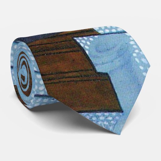 フルーツボウルbyフアン・グリス、ヴィンテージキュービズムはまだ生活 ネクタイ (ロール)