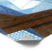 フルーツボウルbyフアン・グリス、ヴィンテージキュービズムはまだ生活 ポスター (角)