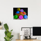 フルーツボカラフルール ポスター (ホームオフィス)