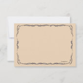 フルーツボビクトリアンールRSVPカード 招待状 (裏面)