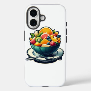フルーツボ鮮やかールイラストレーションIphoneケース iPhone 16ケース
