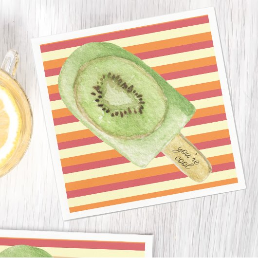 フルーツポスカラフルクルの夏クールの季節 スタンダードカクテルナプキン