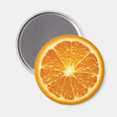 フルーツマグネットシリーズ – オレンジ – マグネット (正面/裏面)