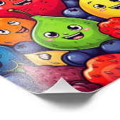 フルーツマンガのキャラクターおもしろい食品 フォトプリント            (角)