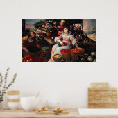 フルーツマーケット、1590年 ポスター (キッチン)