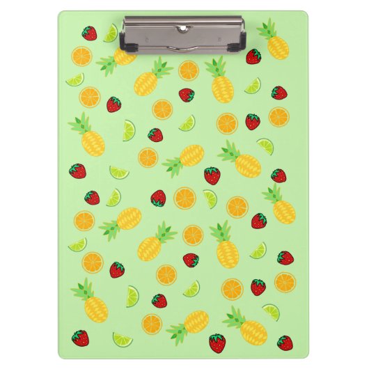 フルーツミックスオレンジイチゴライムイチゴ クリップボード (正面)