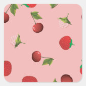 フルーツミックススクエアステッカー スクエアシール (正面)