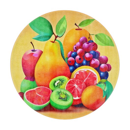 フルーツメカラフルドリー カッティングボード (正面)