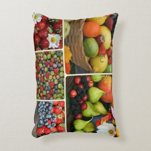 フルーツメドレーのアクセント枕 アクセントクッション (正面(垂直))