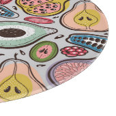 フルーツメドレー:シームレ鮮やかームパターン カッティングボード (角)