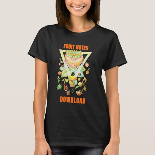 フルーツメモ女性用Tシャツ Tシャツ (正面)