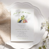 フルーツモダンが市場から出るブライダルシャワー 招待状