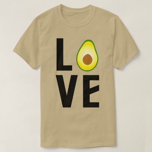 フルーツラブアボカドラブ Tシャツ (デザイン正面)