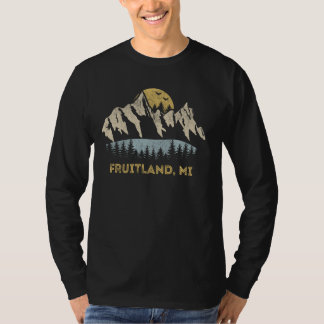 フルーツランドミシガンマウンテンサンセットサンライズMI Tシャツ