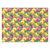 フルーツリンゴ梨の夏の水の色のパターン テーブルクロス (正面(横))