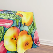 フルーツリンゴ梨の夏の水の色のパターン テーブルクロス (インサイチュ)