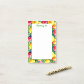 フルーツリンゴ梨の夏の水の色のパターン ポストイット (デスク上)