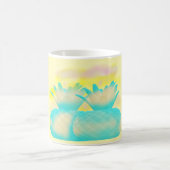 フルーツループアートのミスティな魔法パイナップル コーヒーマグカップ (中央)