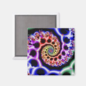 フルーツループ |レインボーフラクタルアート マグネット (正面/裏面)