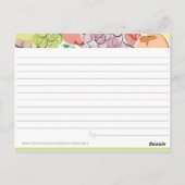 フルーツレシピカード ポストカード (裏面)