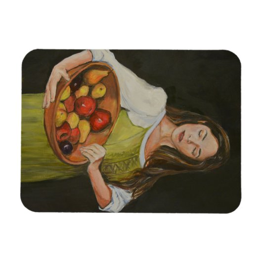 フルーツレディーアートフレキシブルマグネット マグネット (横)