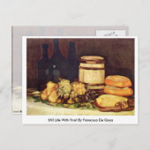 フルーツ付きスチルライフバイフランシスコデゴヤ ポストカード (正面/裏面)