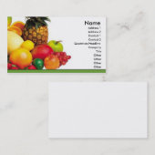 フルーツ及び野菜の名刺 名刺 (正面/裏面)