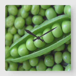 フルーツ及び野菜 スクエア壁時計