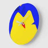 フルーツ型イラストレーションウォールクロック ラージ壁時計 (傾斜)