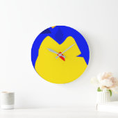 フルーツ型イラストレーションウォールクロック ラージ壁時計 (ホーム)