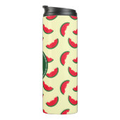 フルーツ夏の赤スイカのモノグラム タンブラー (回転右)