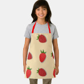 フルーツ夏期のイチゴ柄 エプロン (インサイチュ)