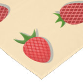 フルーツ夏期のイチゴ柄 ショートテーブルランナー (コーナー)