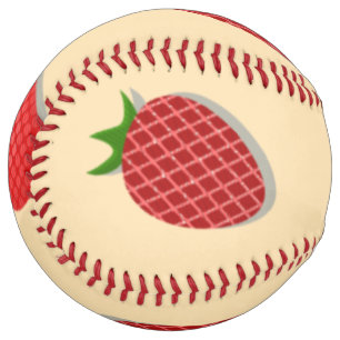 フルーツ夏期のイチゴ柄 ソフトボール