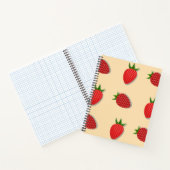 フルーツ夏期のイチゴ柄 ノートブック (内部)