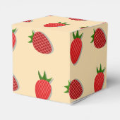 フルーツ夏期のイチゴ柄 フェイバーボックス (裏面サイド)