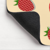 フルーツ夏期のイチゴ柄 マウスパッド (コーナー)