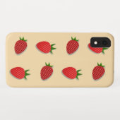 フルーツ夏期のイチゴ柄 Case-Mate iPhoneケース (裏面(横))