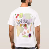 フルーツ好きのための「Go Bananas」デザイン Tシャツ (裏面)