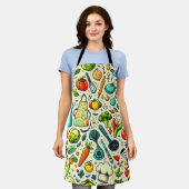 フルーツ料理。 エプロン (着用した状態)