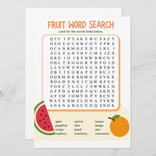 フルーツ検索 (正面/裏面)