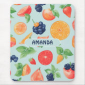 フルーツ水の色のパタカラフルーン マウスパッド (正面)