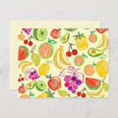 フルーツ混載はがき ポストカード (正面/裏面)