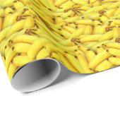 フルーツ熱帯黄色バナナ ラッピングペーパー (ロールコーナー)