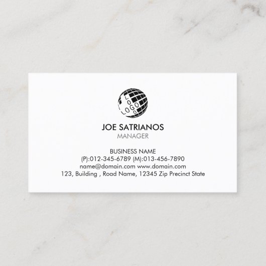 フルーツ生鮮食品の提供 名刺 (裏面)