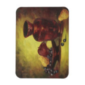 フルーツ磁石付き赤い花瓶 マグネット (縦)